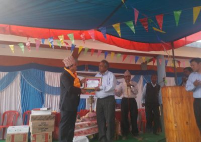 Math Teacher Dilip Kumar Mandal and Damodar Ach anchoring